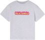 Palm Angels Kids Katoenen T-shirt met logoprint Grijs - Thumbnail 1