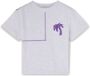 Palm Angels Kids T-shirt met logoprint Paars - Thumbnail 1