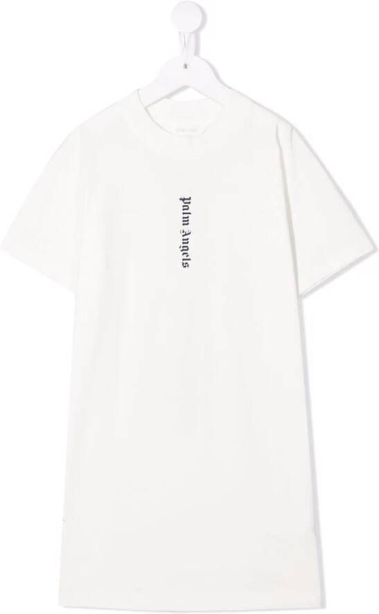 Palm Angels Kids T-shirt met logoprint Wit