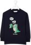 Palm Angels Kids T-shirt met print Blauw - Thumbnail 1