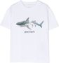 Palm Angels Kids T-shirt met print Wit - Thumbnail 1