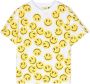 Palm Angels Kids T-shirt met smileyprint Wit - Thumbnail 1