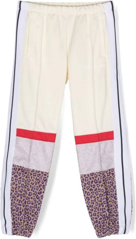 Palm Angels Kids Trainingsbroek met colourblocking Wit