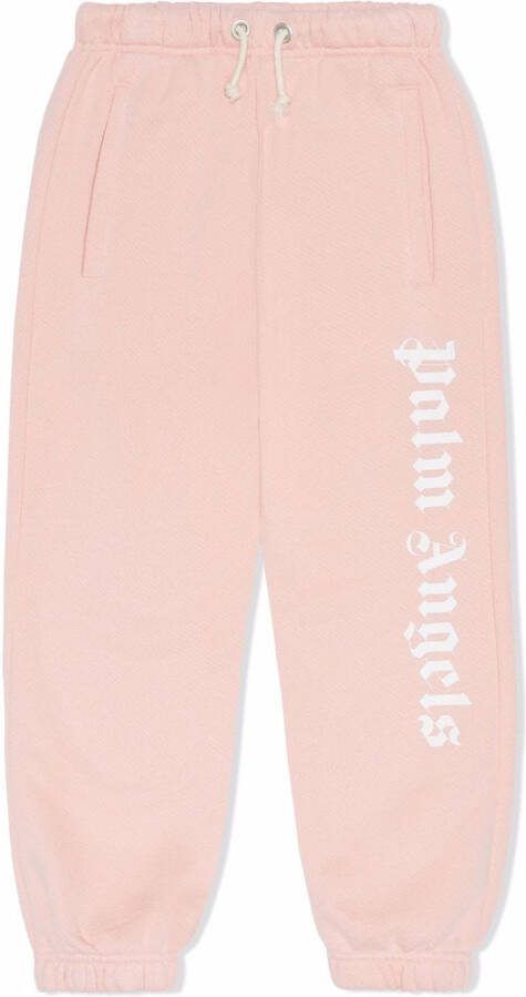Palm Angels Kids Trainingsbroek met logoprint Roze