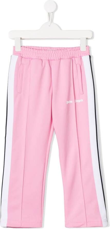 Palm Angels Kids Trainingsbroek met zijstreep Roze