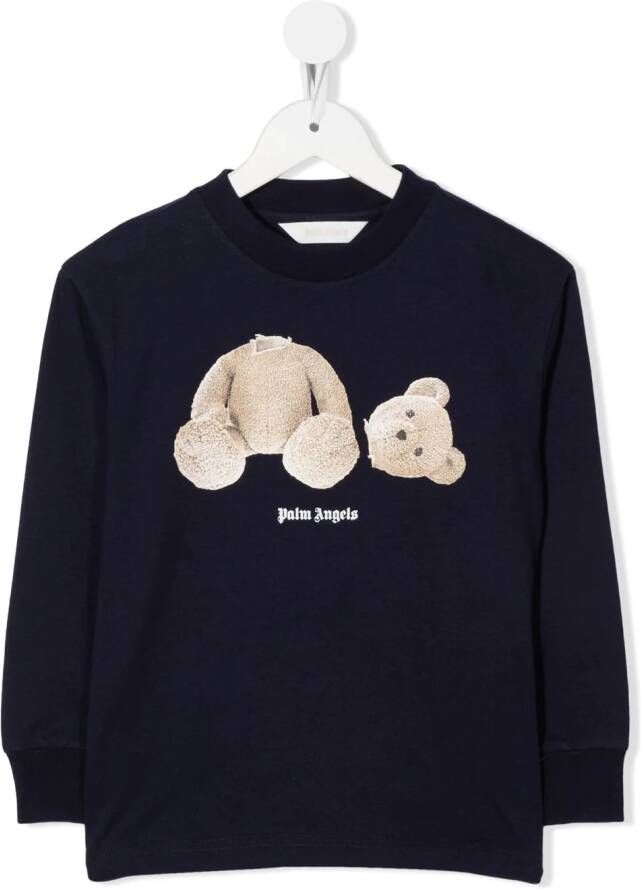 Palm Angels Kids Trui met beerprint Blauw