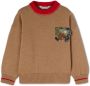 Palm Angels Kids Trui met logoprint Beige - Thumbnail 1