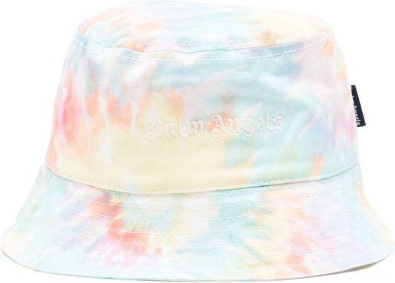 Palm Angels Kids Vissershoed met logoprint Blauw