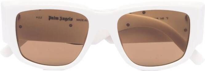 Palm Angels Eyewear Laguna zonnebril met cat-eye montuur Wit