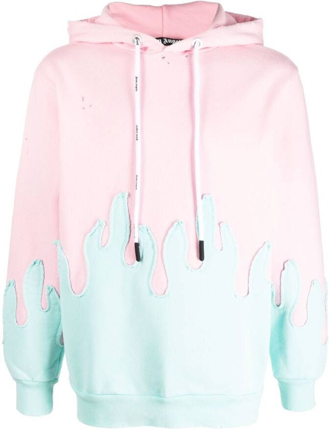 Palm Angels Gelaagde hoodie Roze