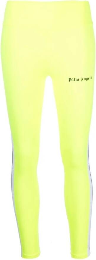 Palm Angels Legging met zijstreep Geel