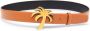 Palm Angels Bruin Goud Gesp Riem Leer Italië Brown Heren - Thumbnail 1