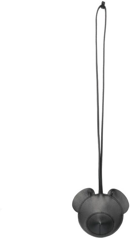 Palm Angels Leren sleutelhanger Zwart