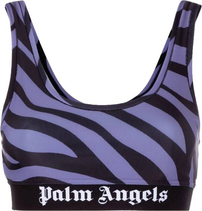 Palm Angels Cropped top Zwart