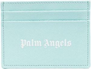 Palm Angels Pasjeshouder met logoprint Blauw