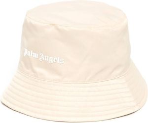 Palm Angels Vissershoed met logo Wit