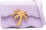 Palm Angels Schoudertas met logoplakkaat Paars - Thumbnail 1