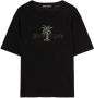 Palm Angels T-shirt met logoprint Zwart - Thumbnail 1