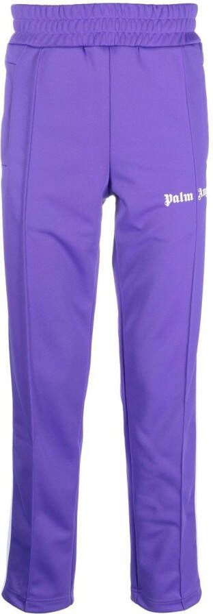 Palm Angels Trainingsbroek met logoprint Paars