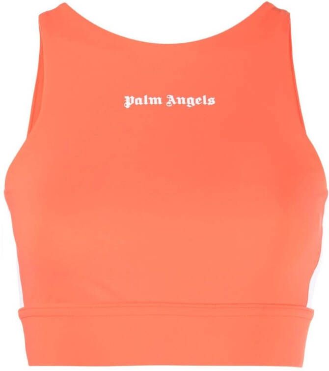 Palm Angels Trainingstop met logoprint Oranje