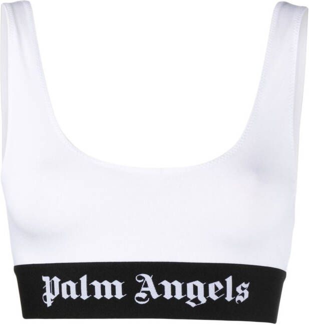 Palm Angels Bh met logo afwerking Wit