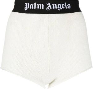 Palm Angels Bouclé shorts Wit