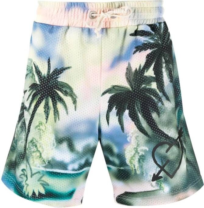 Palm Angels Mesh shorts Blauw