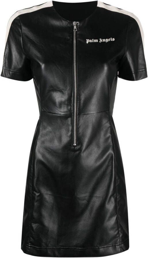 Palm Angels Mini-jurk met zijstreep Zwart