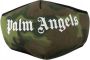 Palm Angels Mondkapje met camouflageprint Groen - Thumbnail 1