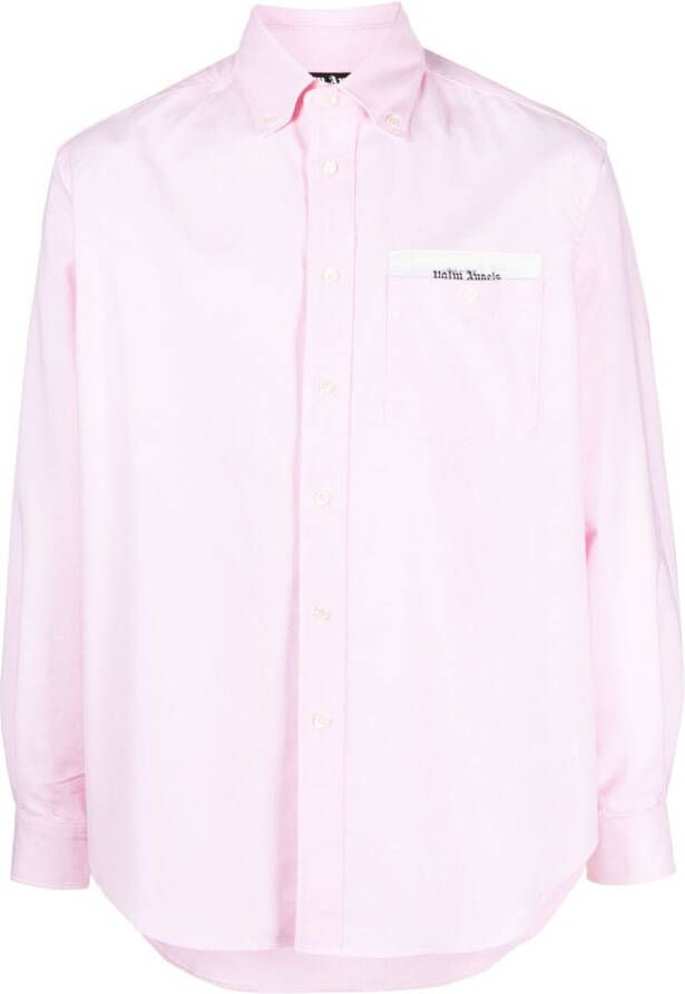 Palm Angels Overhemd met logopatch Roze