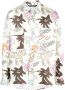 Palm Angels Overhemd met print Beige - Thumbnail 1