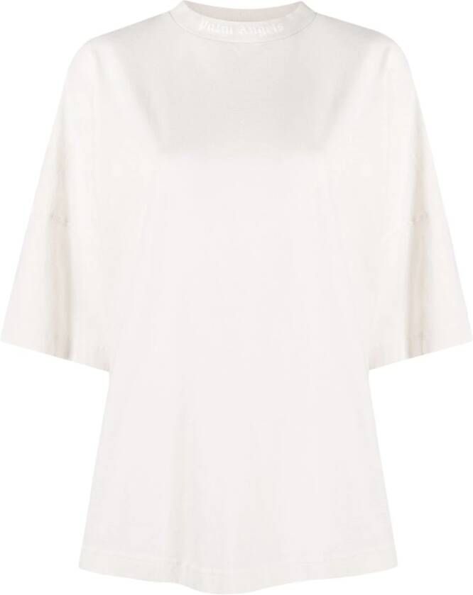 Palm Angels Oversized T-shirt Wit