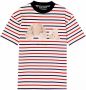 Palm Angels Gestreept T-shirt Rood - Thumbnail 1