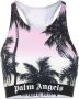 Palm Angels Roze Zonsondergang Logo Mouwloze Top Multicolor Dames - Thumbnail 1