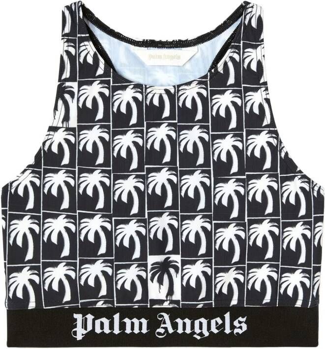 Palm Angels Logo Sportbeha Zwart Black Dames