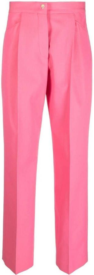Palm Angels Pantalon met wijde pijpen Roze