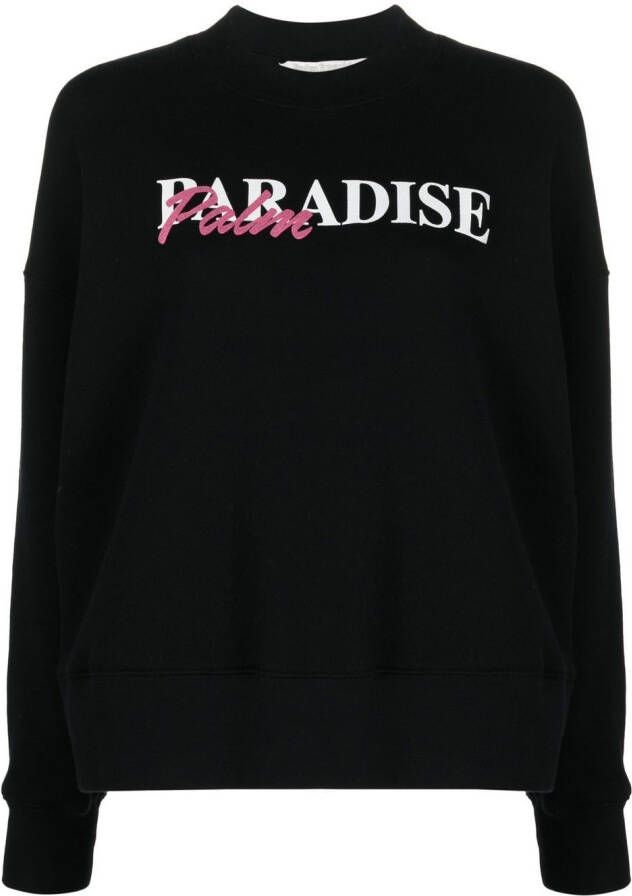 Palm Angels Sweater met palmprint Zwart