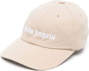 Palm Angels Pet met geborduurd logo Beige