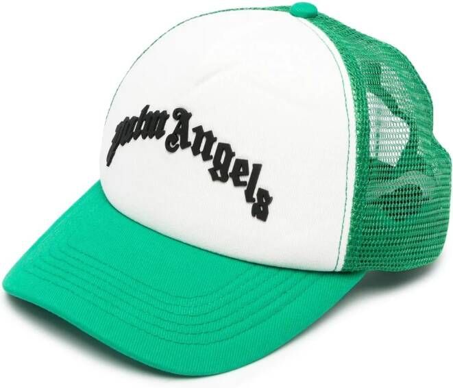 Palm Angels Pet met logoprint Groen