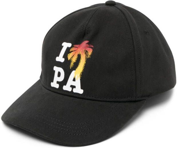 Palm Angels Pet met logoprint Zwart
