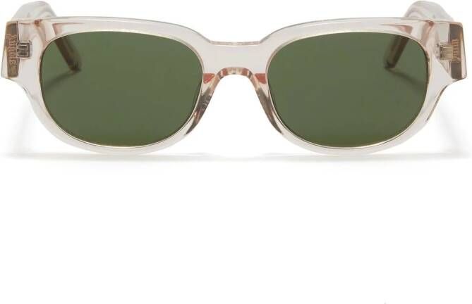 Palm Angels Eyewear Zonnebril met rond montuur Groen
