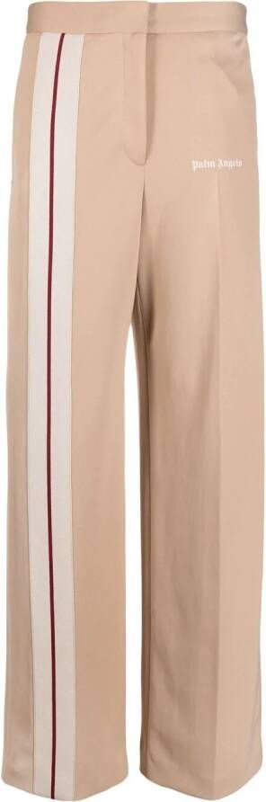 Palm Angels Ruimvallende trainingsbroek Beige