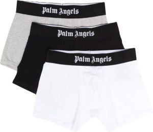 Palm Angels Set van 3 boxershorts Wit