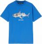 Palm Angels T-shirt met haaienprint Blauw - Thumbnail 1