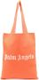 Palm Angels Shopper met logoprint Oranje - Thumbnail 1