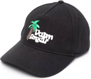 Palm Angels Sketchy logo-print baseball cap Zwart