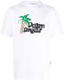 Palm Angels T-shirt met print Wit - Thumbnail 1