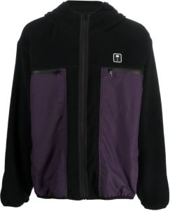 Palm Angels Ski Club hooded fleece jacket Zwart