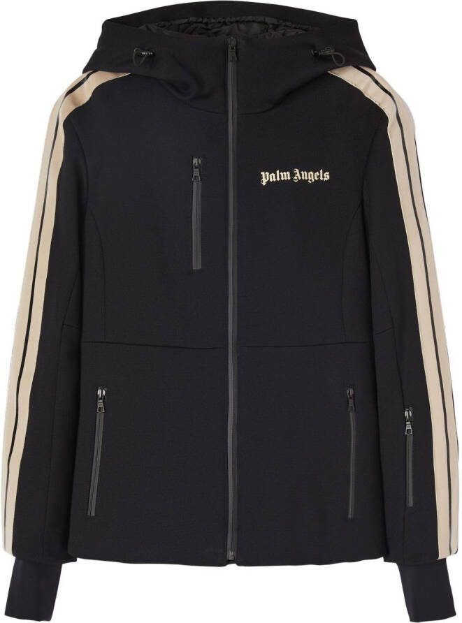 Palm Angels Ski-jack met logoprint Zwart