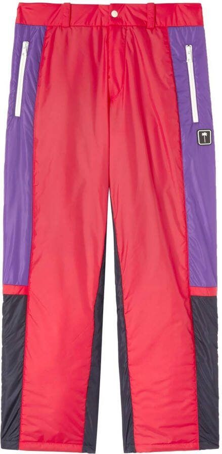 Palm Angels Skibroek met colourblocking Rood